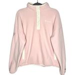 Champion Explorer Soft Long Sleeve Mock Neck Fleece Pullover Sweater Large Pink Photo 0