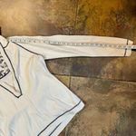 Ann Taylor Women’s White Hoodie Plunging V-neck Medium Photo 4