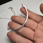 Signed NR Rhinestone Necklace Silver Tone By Avon Adjustable Length Photo 7