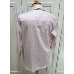 Foxcroft  NYC Women's Pink No Iron Stretch Button Up Shirt Size Large Career Photo 3