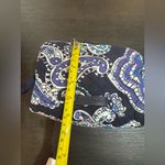 Vera Bradley Black and Blue Paisley Pouch Photo 4