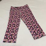 Victoria's Secret Knockout By Victoria’s Secret Pink Patterned Workout Pants Crop Leggings Sz S Photo 1