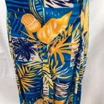 Mama Hawaii beachwear Floral Sleeves‎ Maxi Dress Women Small Vacation Resort Blue Photo 10