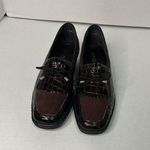 Ara Women Rachel Loafer Size 6G Low Wedge Slip On Shoe Brown Croc Leather Photo 7