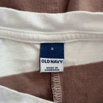 Old Navy  Cream and Brown Striped TShirt Dress Photo 3