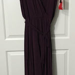 Nina Leonard  Deep Purple Maxi Dress Photo 0