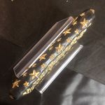 Jimmy Choo Navy Blue Lambskin and Gold Stars Continental Zip Wallet Photo 11