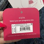 Isabel Maternity  Sz 12 Shorts Denim Expand Side Panel Midi 4” Smooth Sculps NEW Photo 4