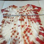 Knox Rose Womens Size Medium Shrimp Pink Peach Tie Dye Top Shirt Boho Bohemian Photo 8