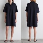 COS  Jersey Polo Mini Dress Navy Blue Minimalist Contemporary Academia Photo 1