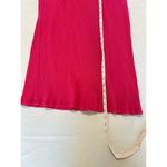 Blair Vintage Embroidered Midi Pink Crinkle Dress Size Medium Summer Beach Photo 6