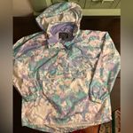 Lauren James  Windbreaker Rain jacket Retro Camouflage Packable Hooded Jacket Photo 1