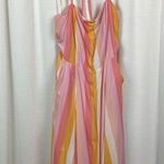 Modcloth x Collectif Sandy-Lynn Peachy Stripe Dress Sz.14 Photo 2