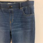 Betabrand EUC Yoga Denim Straight Leg Pull On High Rise Jeans Size L Photo 4