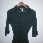 Banana Republic Heritage M Belted Pocketed Shirt Dress in Darkest Gray Photo 4