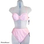 Gossip  Light Pink Strappy Bikini Top Small NWT Photo 1