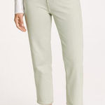 Everlane  The Original Cheeky Cropped‎ Green Straight Leg Denim Jeans Size 27 Photo 0