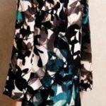 Maeve Anthro  black floral shift dress small Photo 1