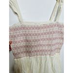 Splendid Women's White Pink Cotton Colorful Trim Riviera Maxi Dress Size XL Photo 6