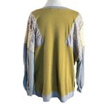 We The Free Free People Bohemian Feelin It Patchwork Oversized Slouchy Tee Top Small Photo 2