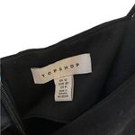 Topshop  black satin wrap front tie  mini slip dress Photo 8