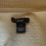 Aerie cream colored long sleeve stretchy pullover crop top sweater women's small Photo 5