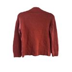 st. john's bay  Orange Cable Knit Half-Zip Long Sleeve Sweater Woman’s M Photo 3