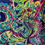 Lilly Pulitzer  Women infinity colorful bright scarf  beautiful light weight fun! Photo 2