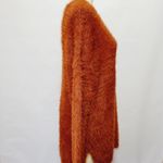 Kaisely Kaisley rust vneck caged sweater size medium Photo 2