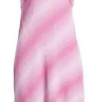 BP  Halter Midi Dress Purple Pink Diagonal Ombre Stripe - Size Small Photo 1