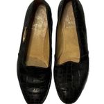 Wathne Black Leather Flats Gold Fishing Gear Medallion Size 36/6 Photo 4