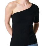 Spanx NWT  Stretch Rib One Shoulder Top Photo 0