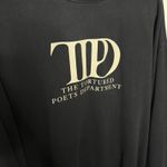 Taylor Swift  The Tortured Poets Department Black Crewneck Sweatshirt Size XL Photo 1