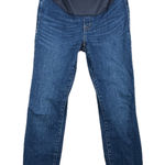 J.Crew Jeans Womens 4 26" Maternity Blue Skinny Dark Casual Whiskering Fading Photo 0