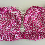 Bardot  Pink and White Embroidered Top Photo 1