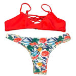 SweatyRocks  Floral “cheekini” bikini Photo 4
