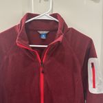 Eddie Bauer  Fleece Burgundy Fleece Jacket Photo 2