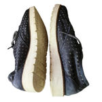 Bussola velvet Navy Lauren Pony Indigo women’s Perforated Lace Up Oxford 38 Blue Size 7 Photo 7