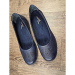 Easy Street  Womens Tex Comfort Flats Faux Leather Perforated Navy 10M Shoes Photo 1