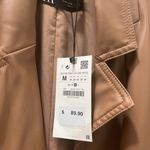 ZARA Brown Leather Jacket Photo 1
