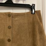 Blue Rain NWOT‎ |  women’s suede multi-button miniskirt — small Photo 3