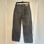 H&M EUC Women’s Sz: 6 Dusty Gray Denim Baggy Wide Leg Loose Fit High Waist Jeans Photo 2