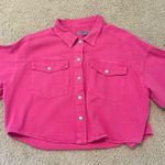 Cropped Pink Denim jacket Size M Photo 1
