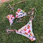 XXL light pink colorful butterfly string bikini Photo 1