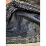 Gap Navy Blue Silver Tan Metallic Tweed Aline Skirt Size 6 Excellent Photo 4