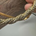 Swavorski Vintage Swarovski Crystal Gold Tone Clear Necklace (Swan Signed) Photo 12