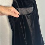 Bardot  Marina Black Velvet Backless Puff Sleeve Mini Dress Holiday Glam Party Photo 7