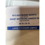 H&M & Denim NEW White 90s Boyfriend Shorts Low Waist Plus Size 18 Loose Fit Photo 4