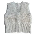 Et Clet  Size‎ M Chunky Button Sweater Vest Beige Fizzy Knit Soft Girl Academia Photo 9