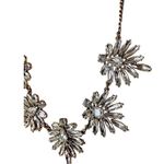 J.Crew Gold Rhinestone Crystal Cluster Statement Padgent Wedding Necklace Photo 2
